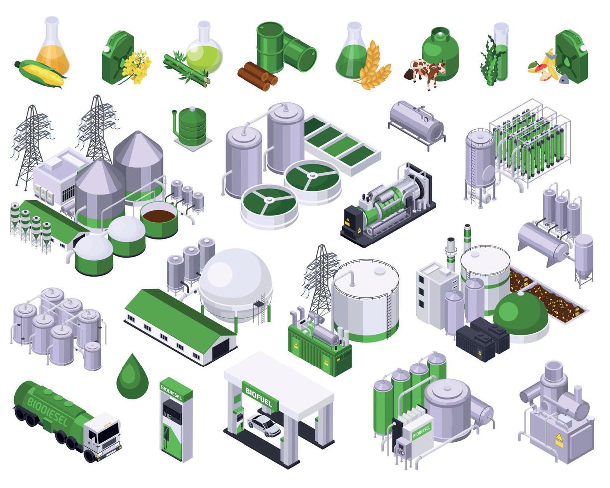 Bio Fuel Icon Set vector