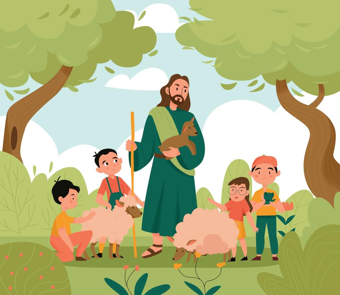 Jesus Christ Background vector