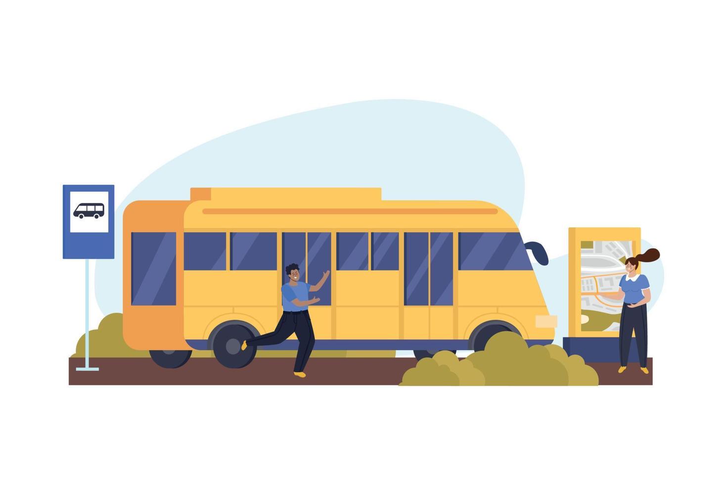 Public Transport Background vector