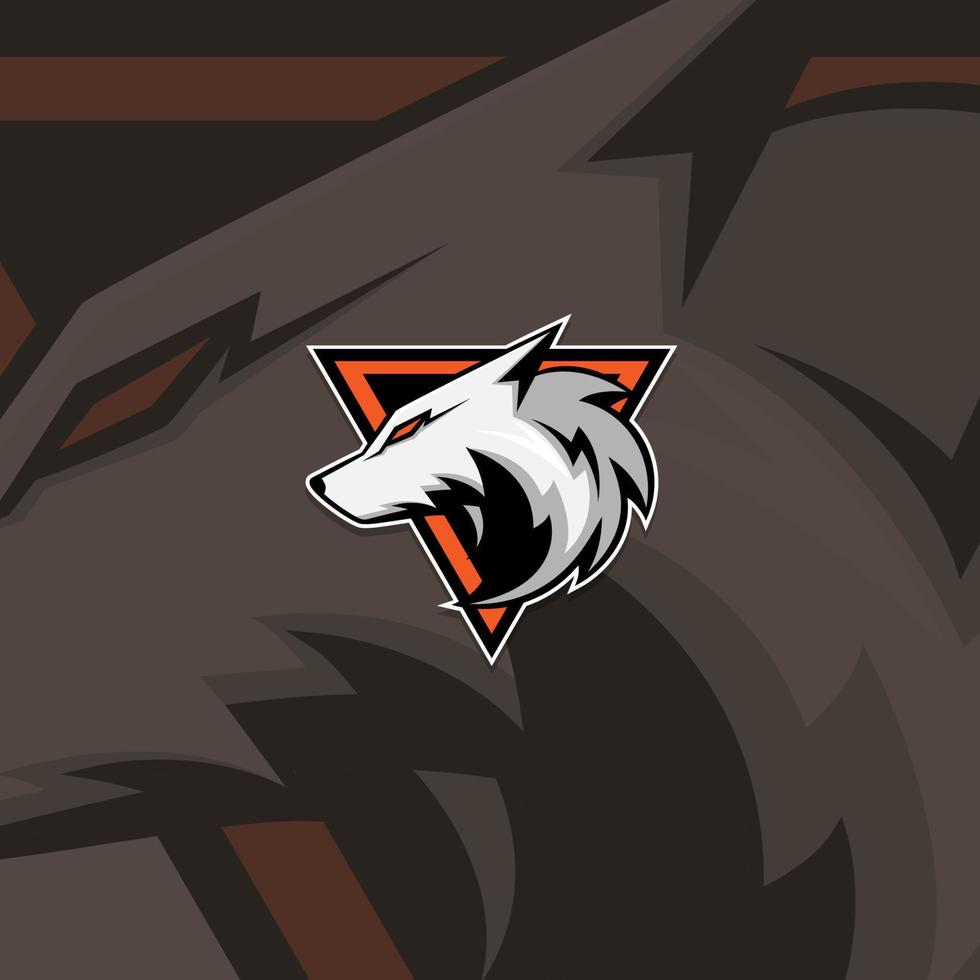 Esport logo team wolf squad vector