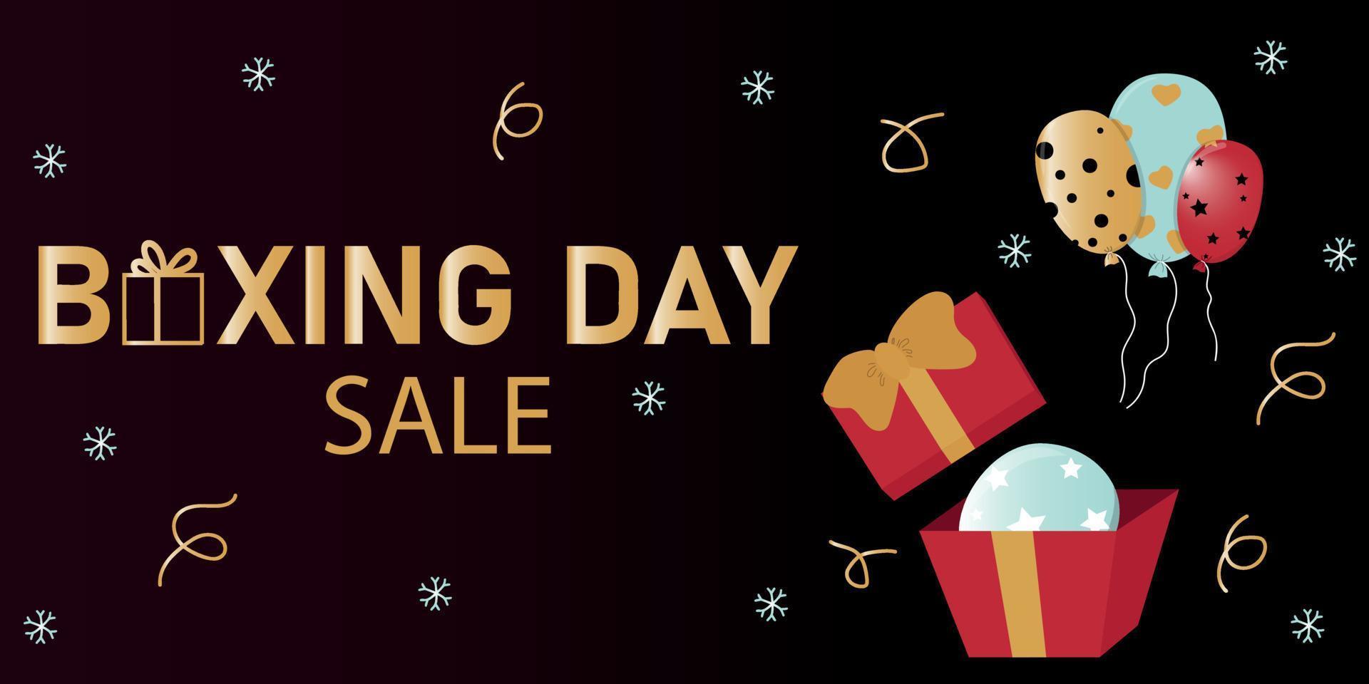 Boxing Day Sale banner vector