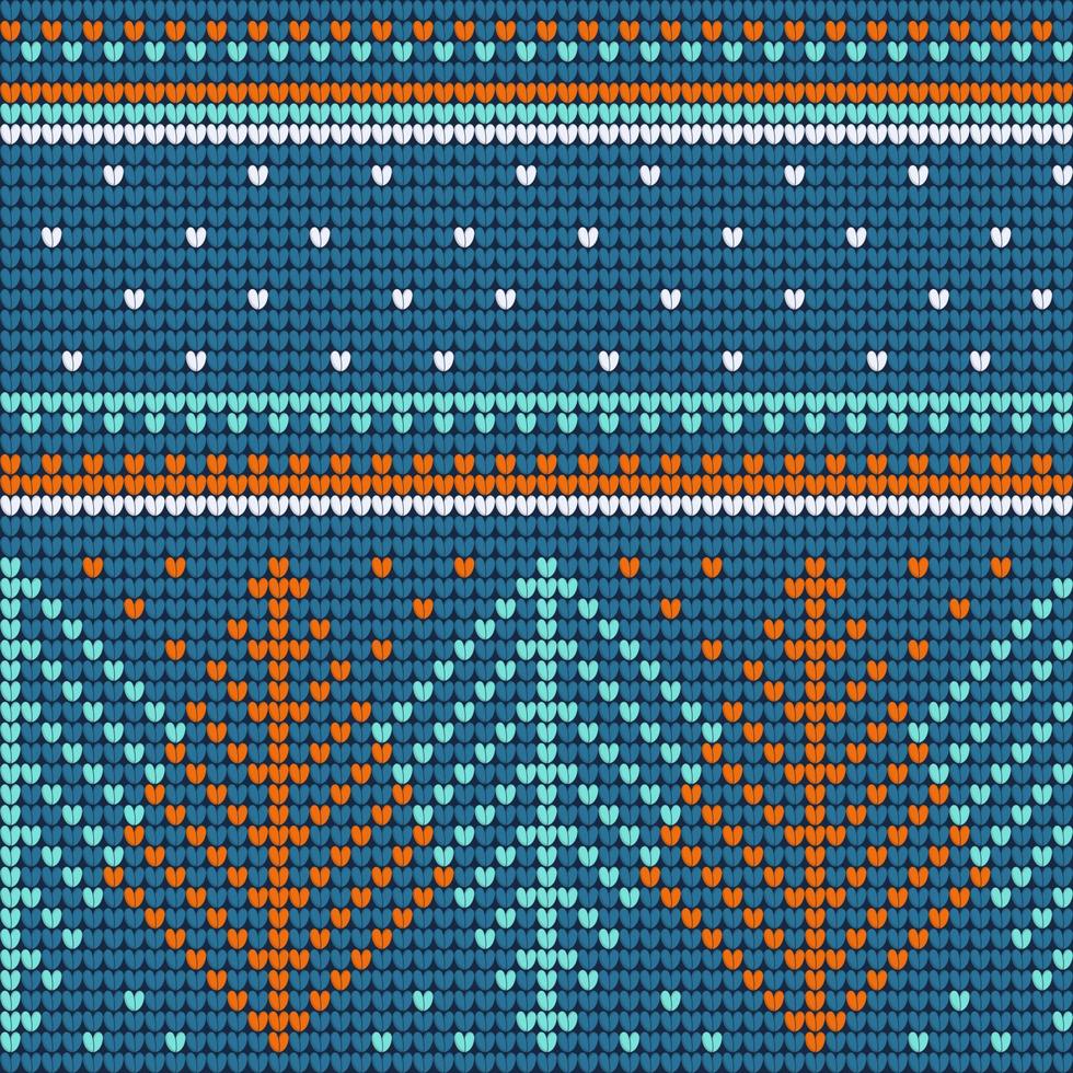 Christmas ugly sweater mint seamless pattern vector