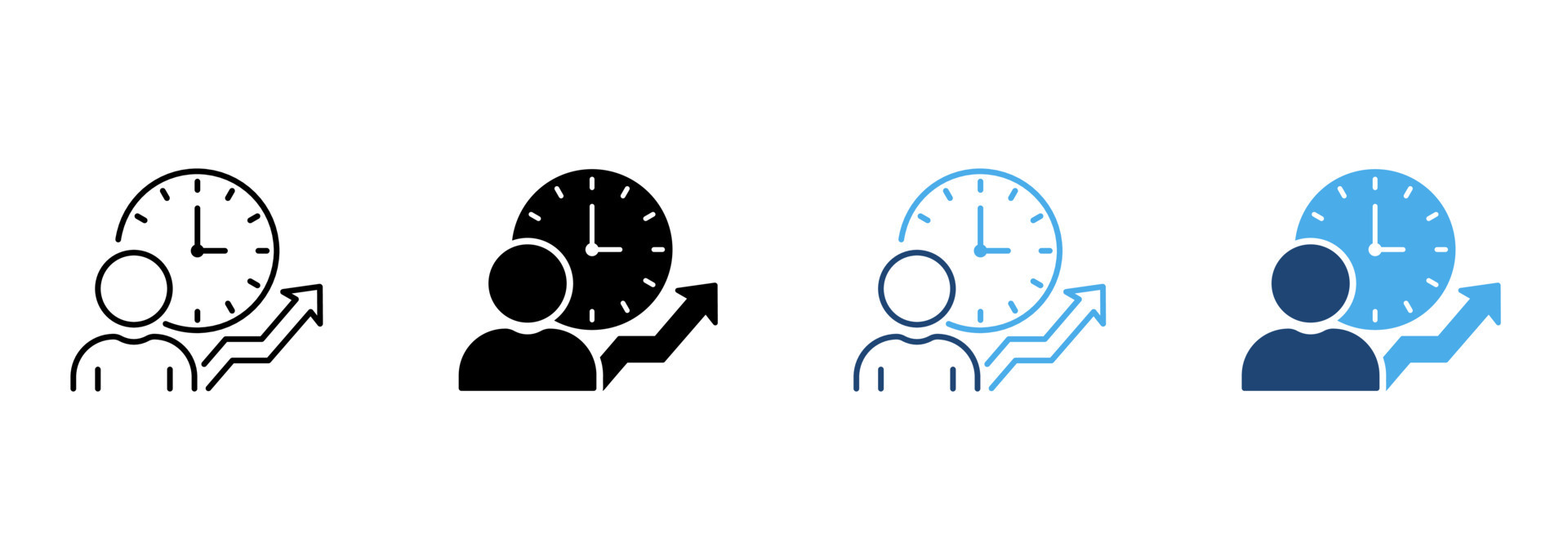 Effective Time Control icon. Simple element from productive work