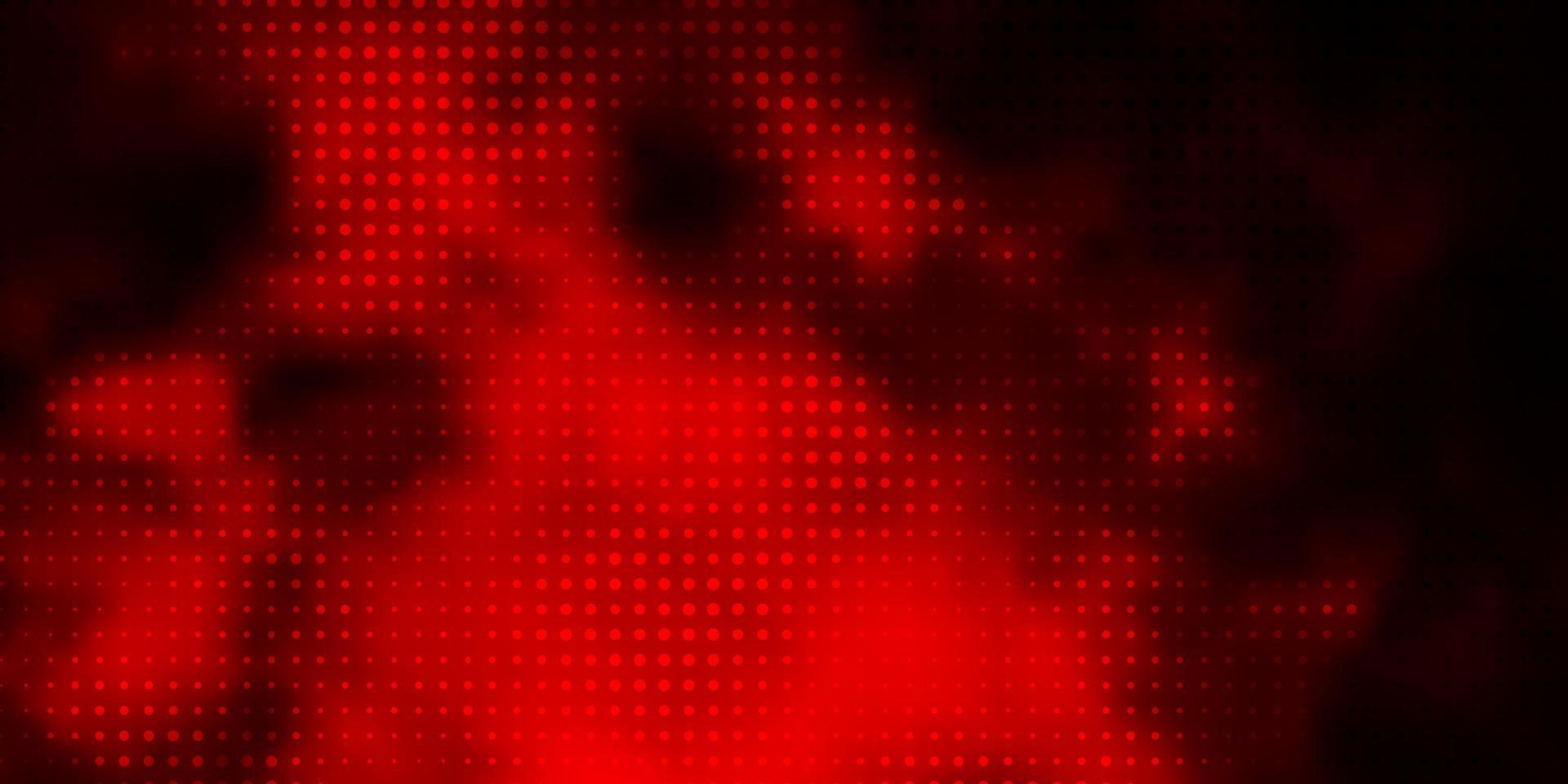 Dark Red vector background with spots.