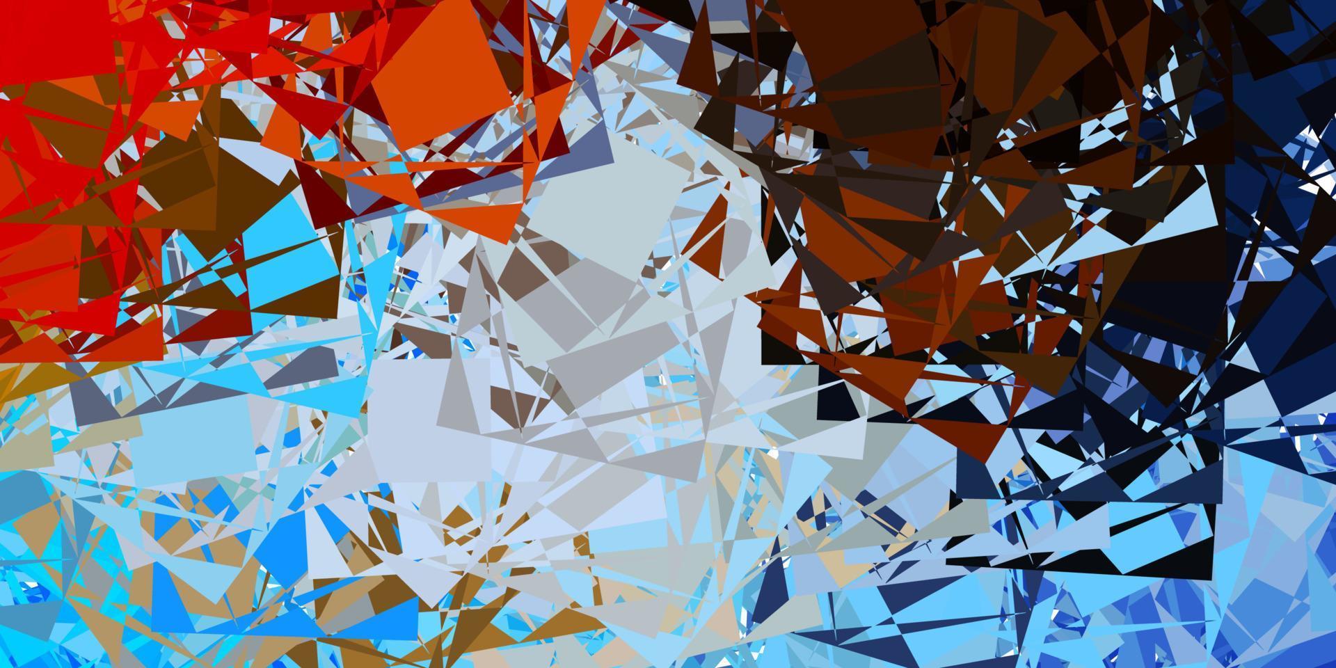 Light Blue, Yellow vector texture with memphis shapes.