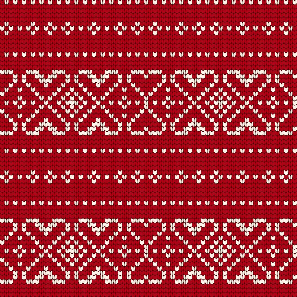 Traditional knitting pattern for Ugly Sweater vector