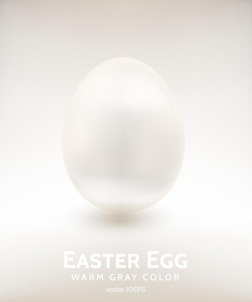 huevo de pascua blanco cálido de porcelana vector