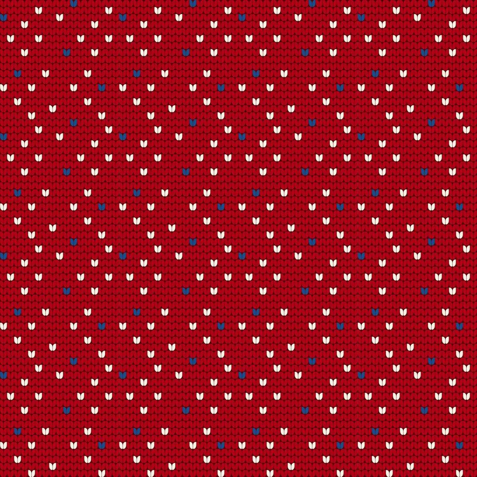 Traditional knitting pattern for Ugly Sweater vector