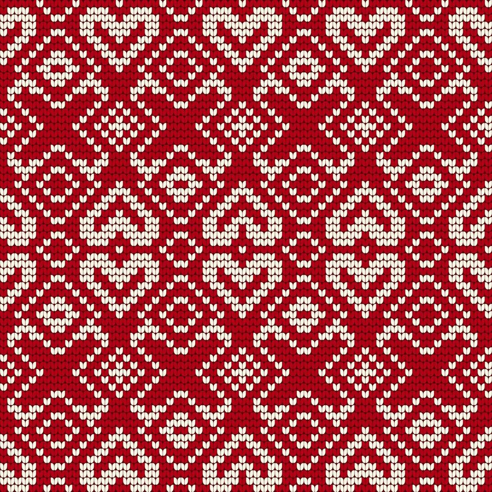 Traditional knitting pattern for Ugly Sweater vector