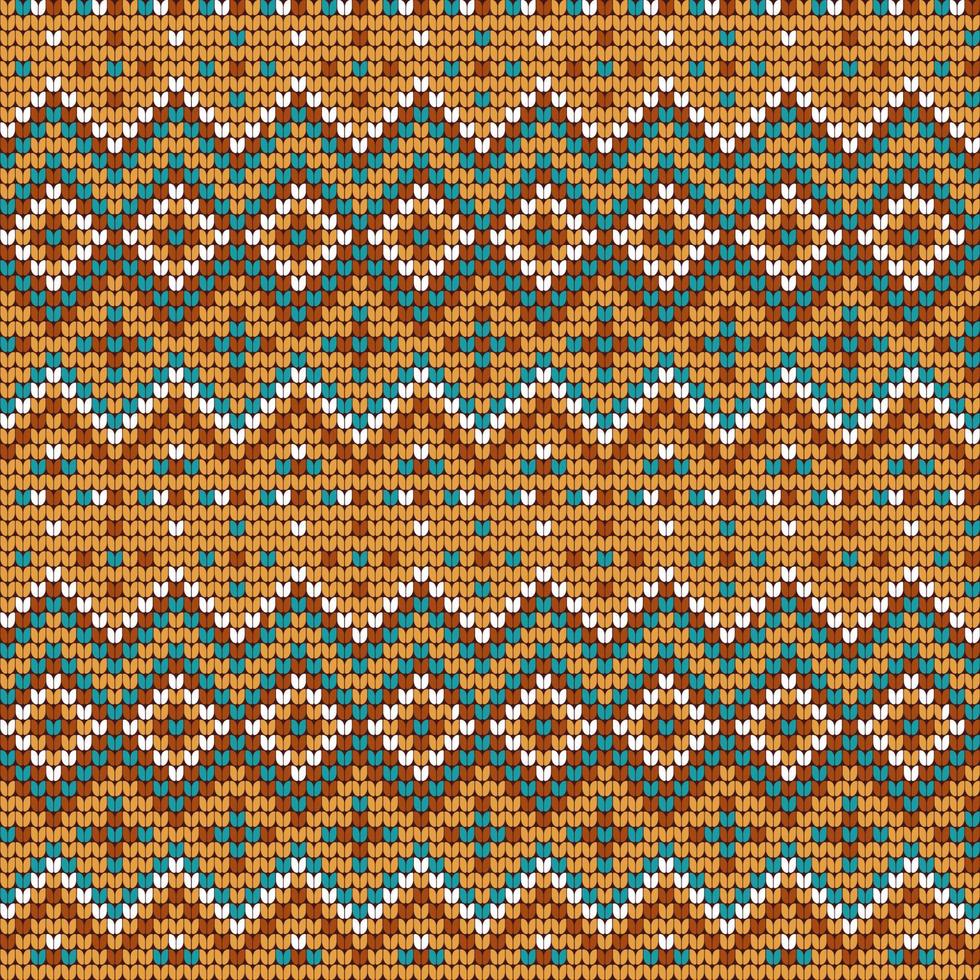 Traditional knitting pattern for Ugly Sweater vector