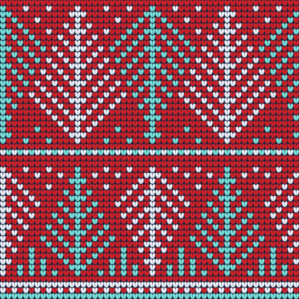 Christmas ugly sweater red seamless pattern vector