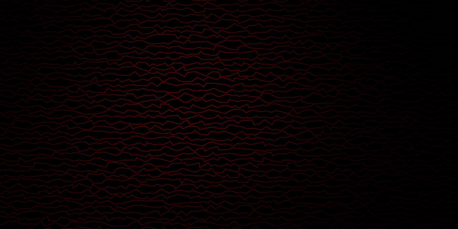 textura de vector rojo oscuro con curvas.