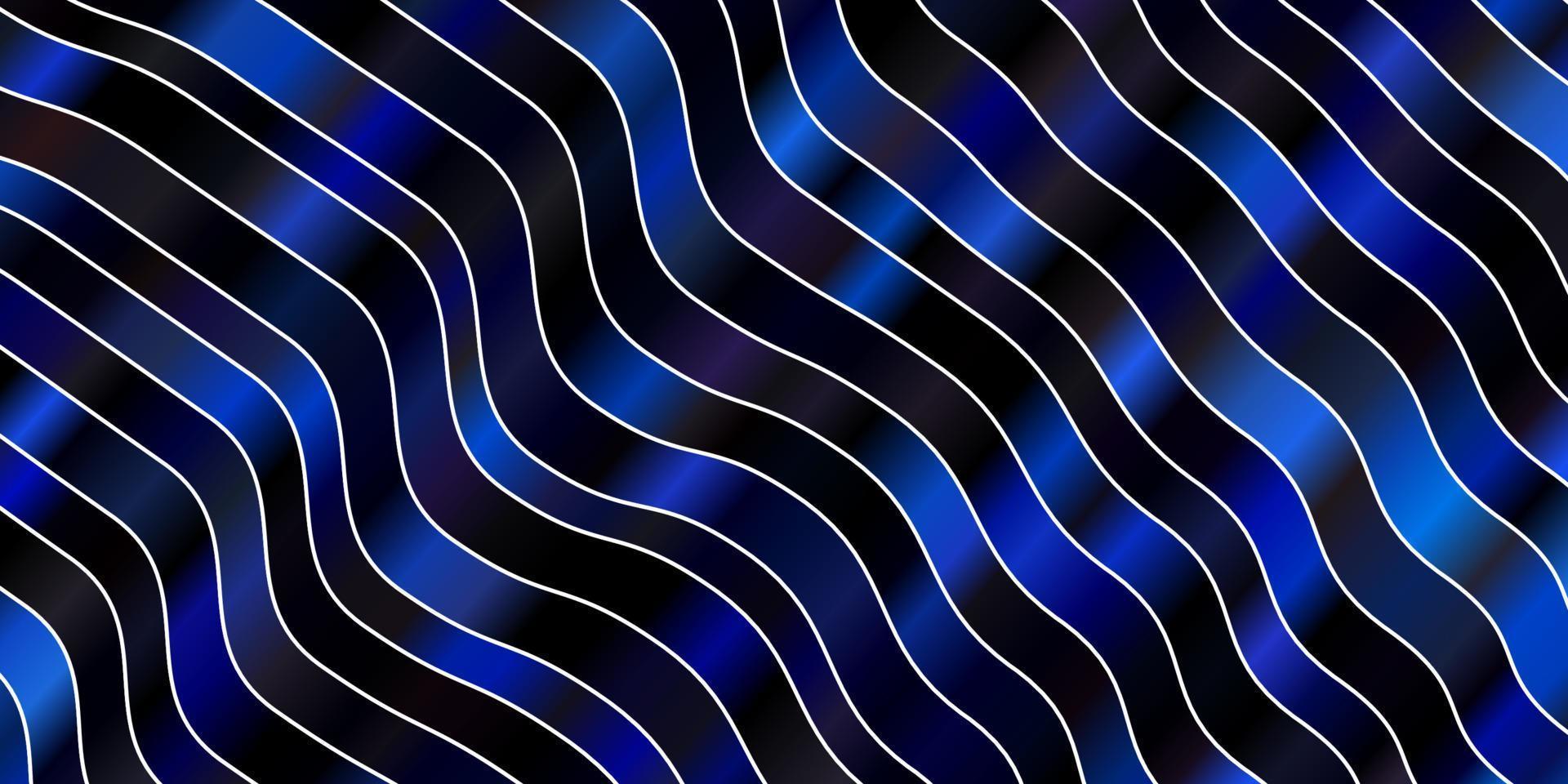 textura de vector azul oscuro con curvas.