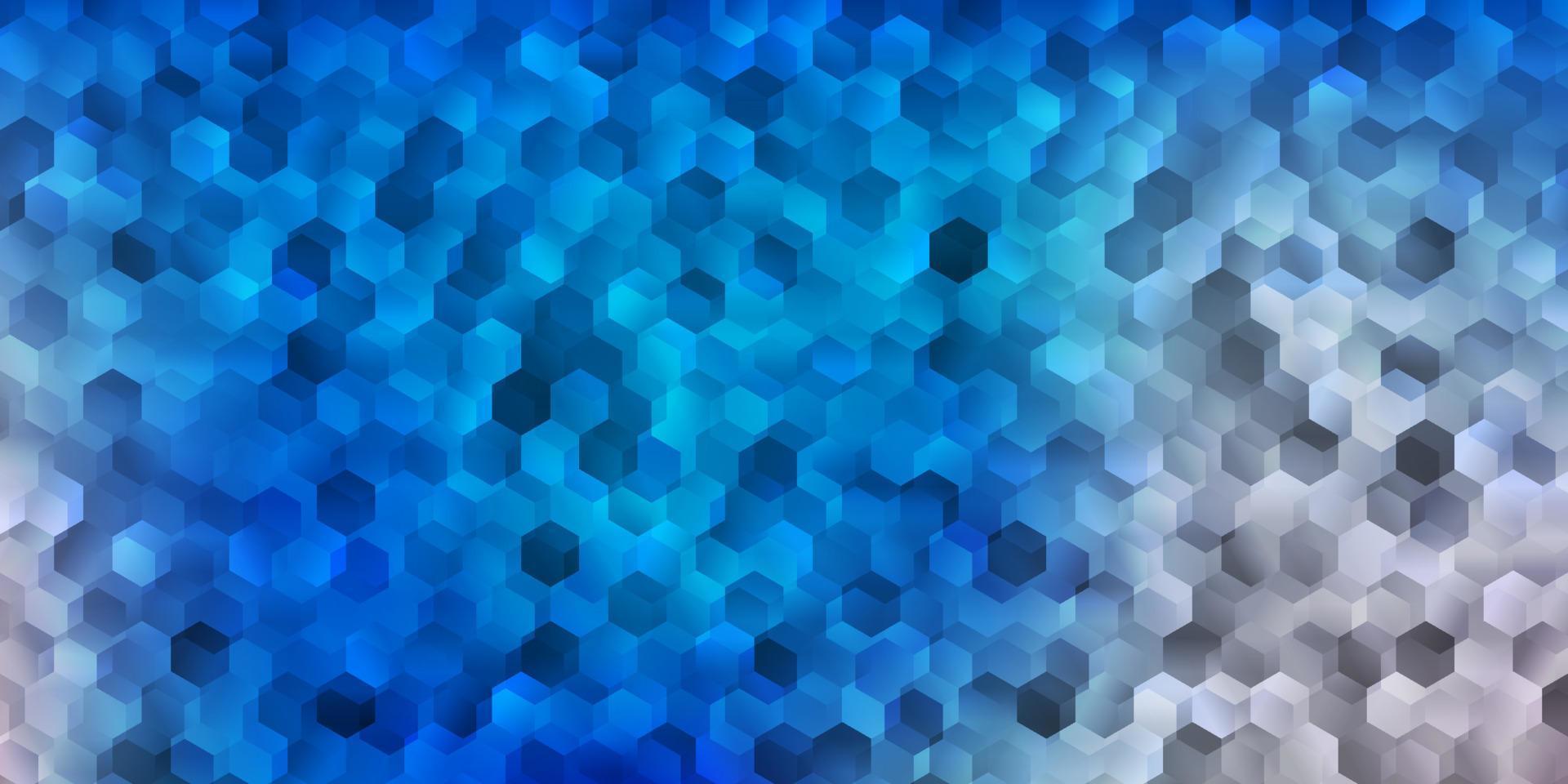 Light blue, yellow vector background with hexagonal shapes.