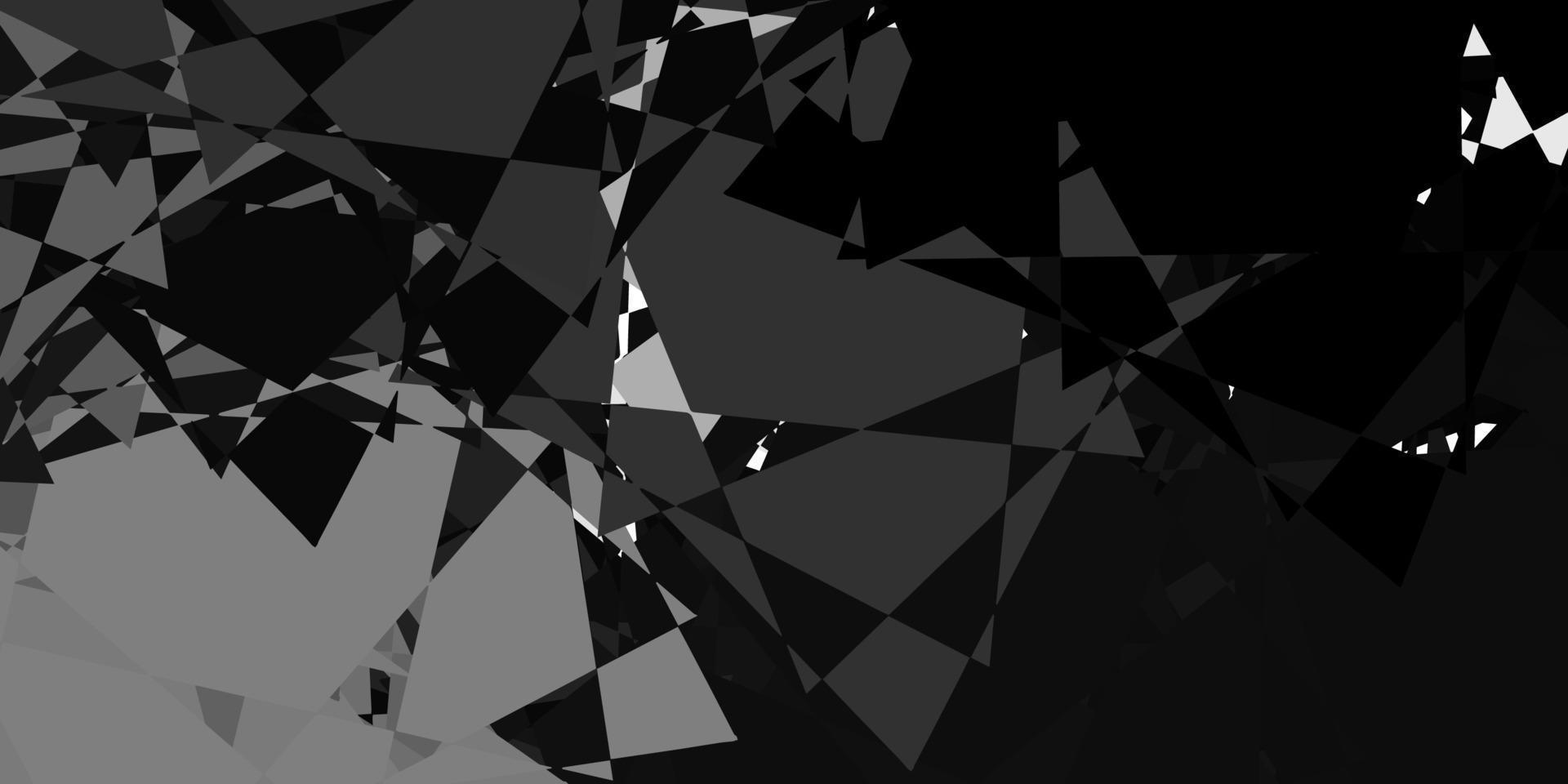 diseño vectorial gris oscuro con formas triangulares. vector