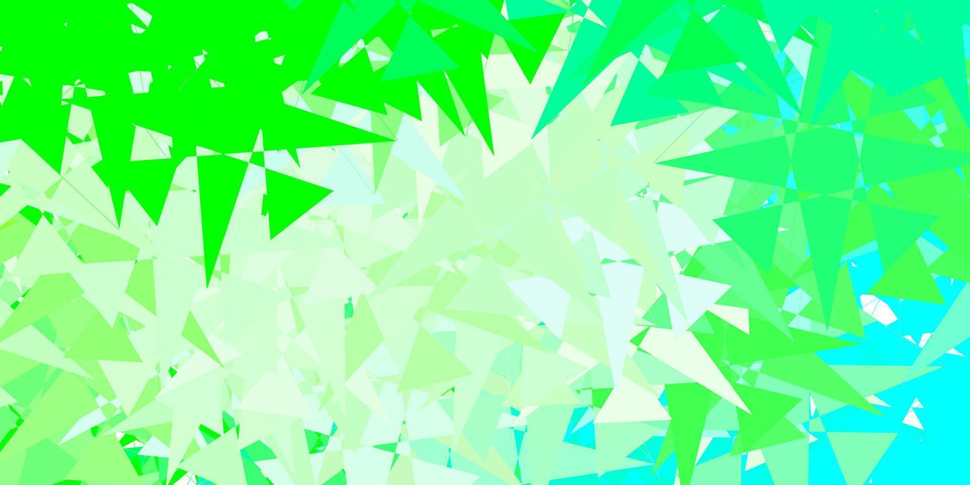 Light Green vector pattern with polygonal shapes.
