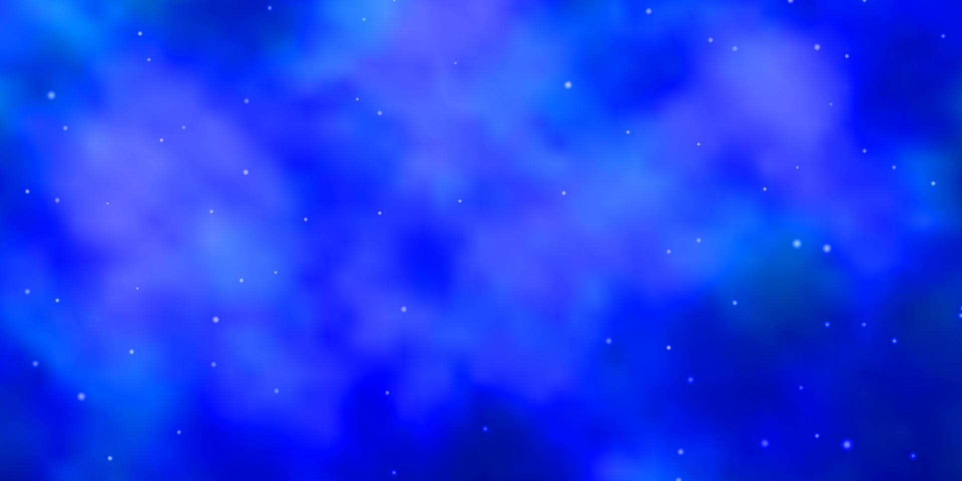 Fondo de vector azul claro con estrellas de colores.