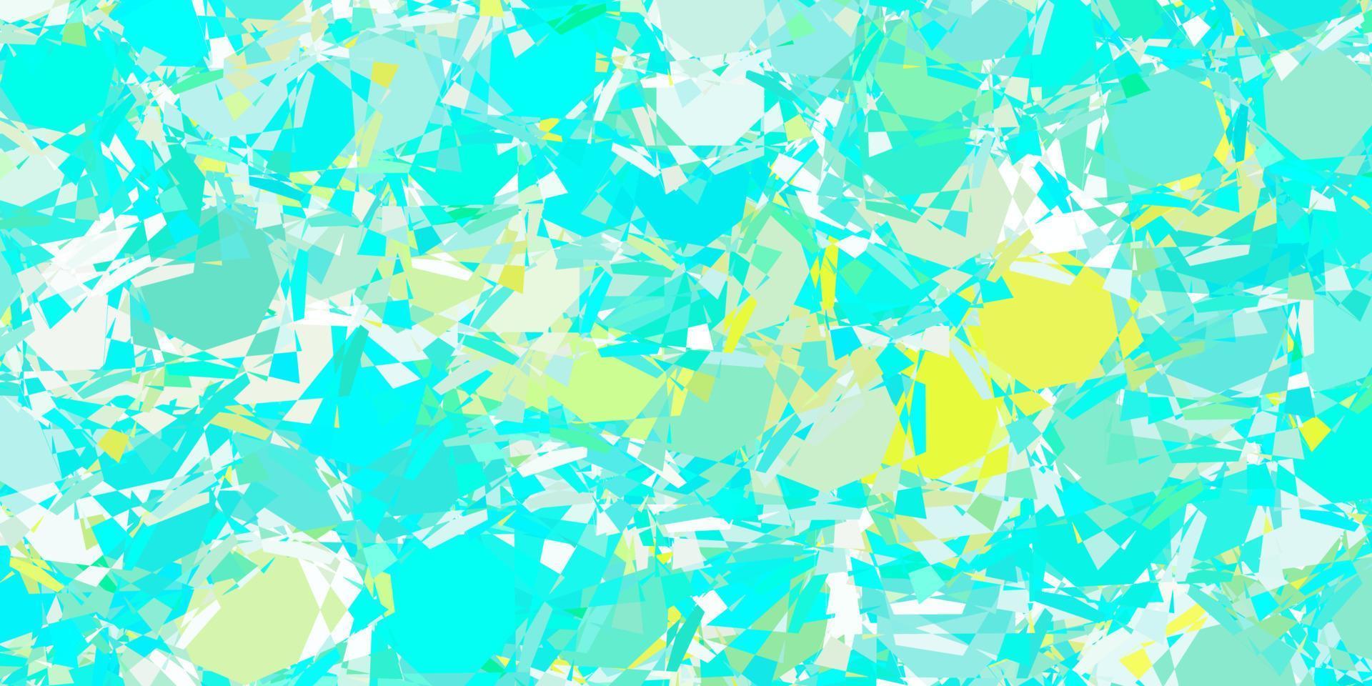 Light Green vector pattern with polygonal shapes.