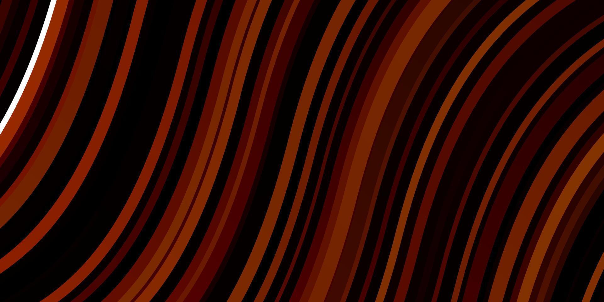 Dark Red vector backdrop with bent lines.