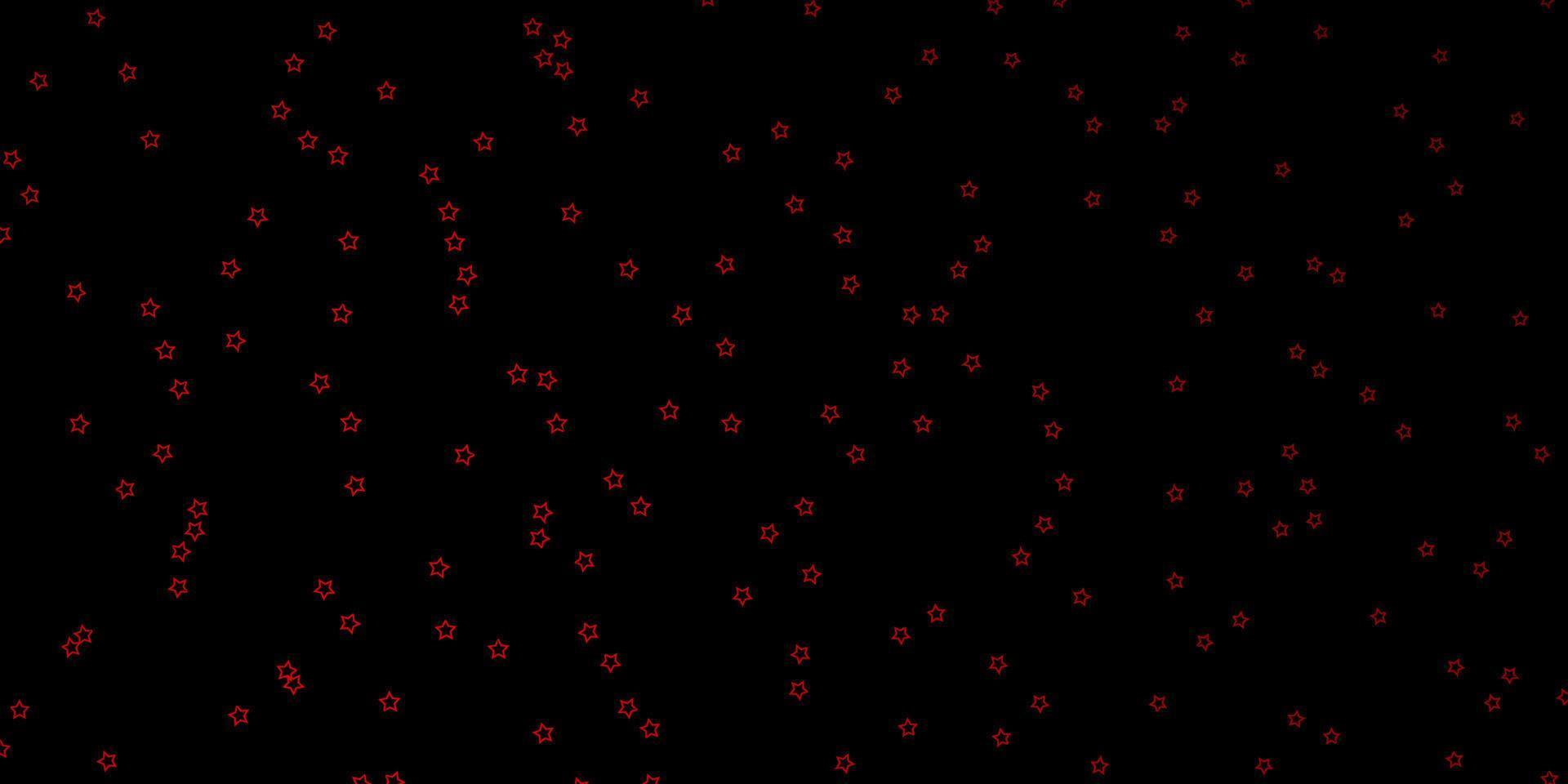 Dark Red vector layout with bright stars.
