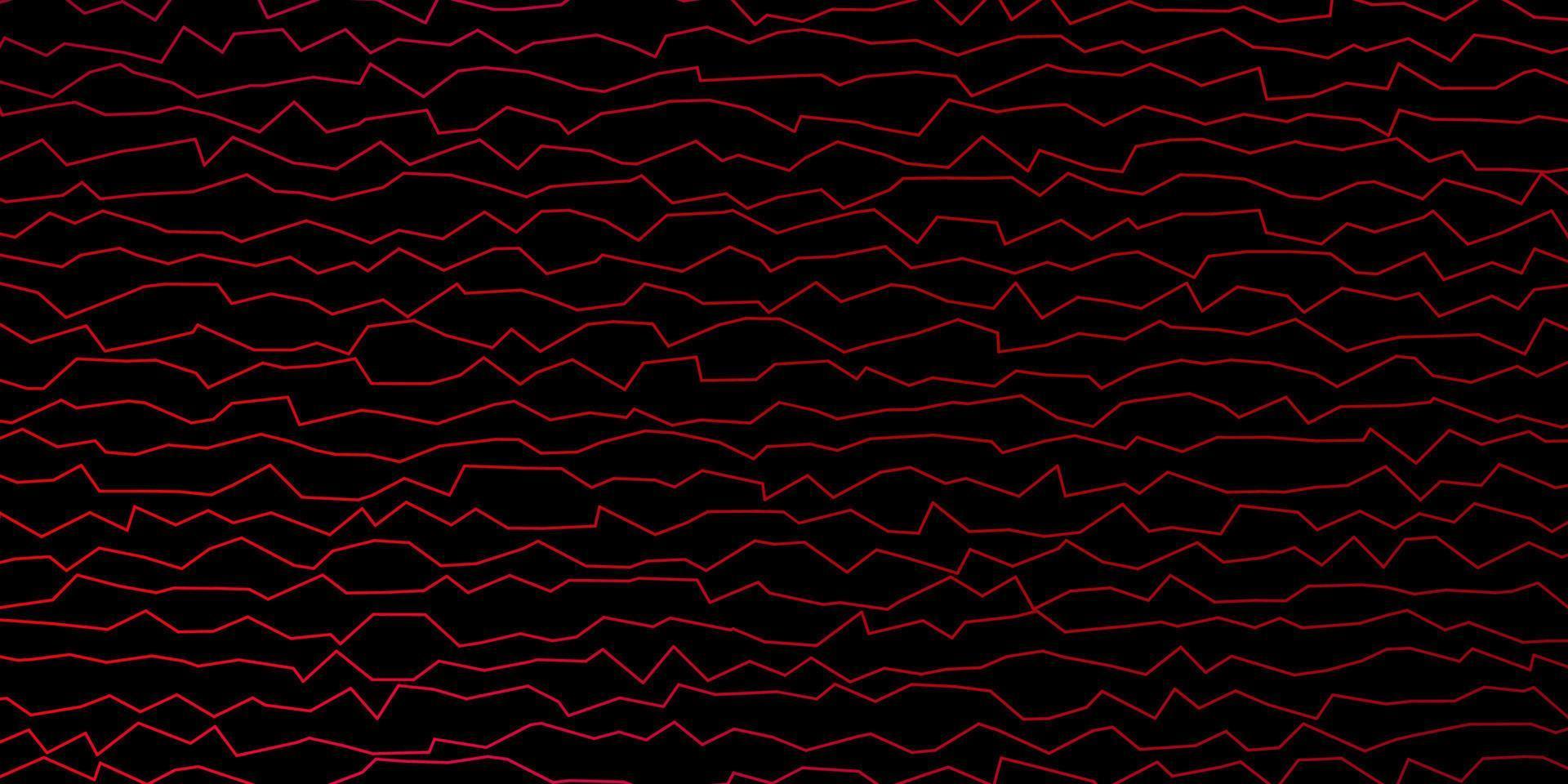 textura de vector rojo oscuro con curvas.