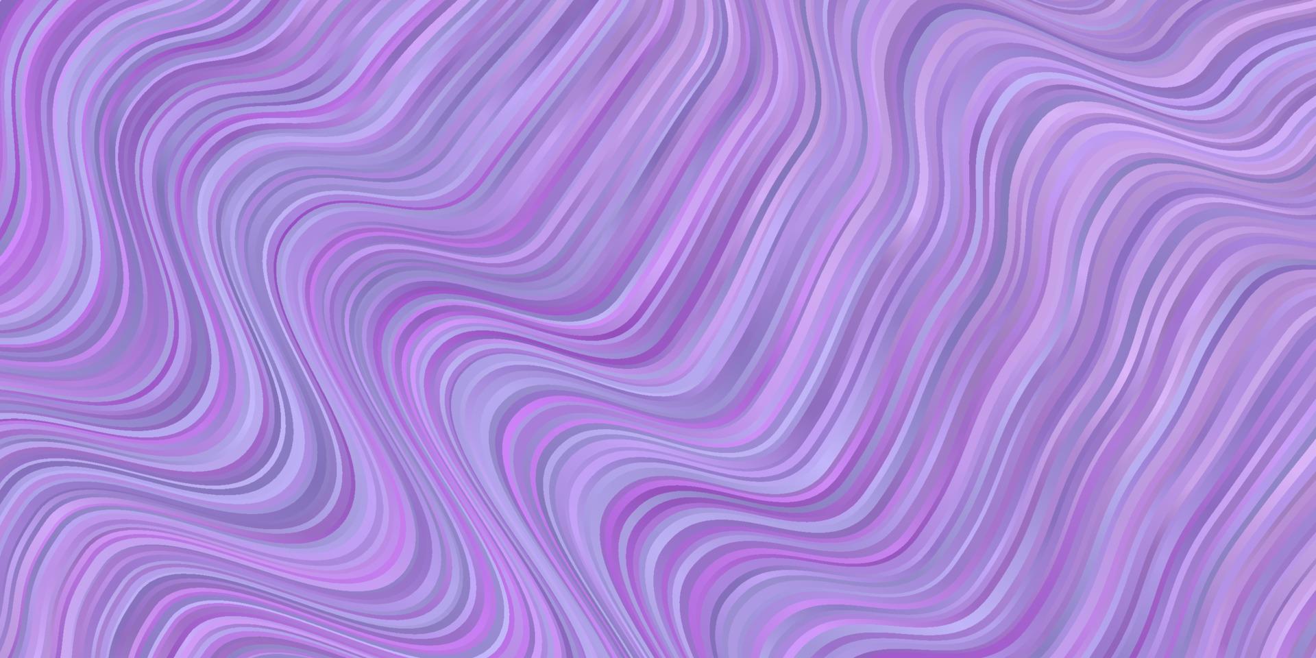 Fondo de vector púrpura claro con líneas torcidas.