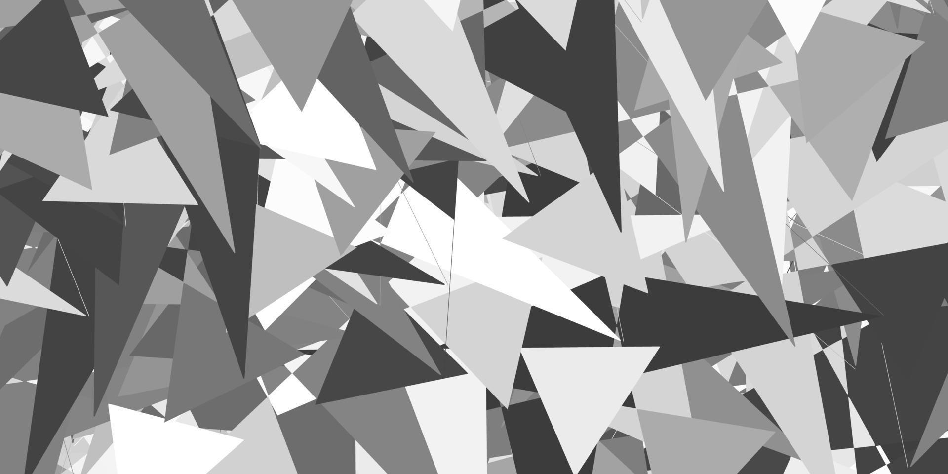 patrón de vector gris claro con formas poligonales.