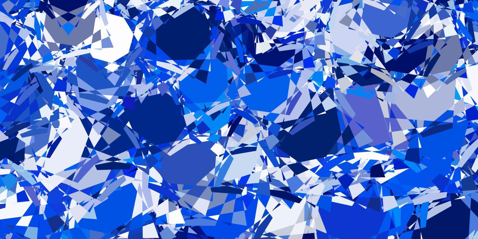 Light BLUE vector backdrop with triangles, lines.