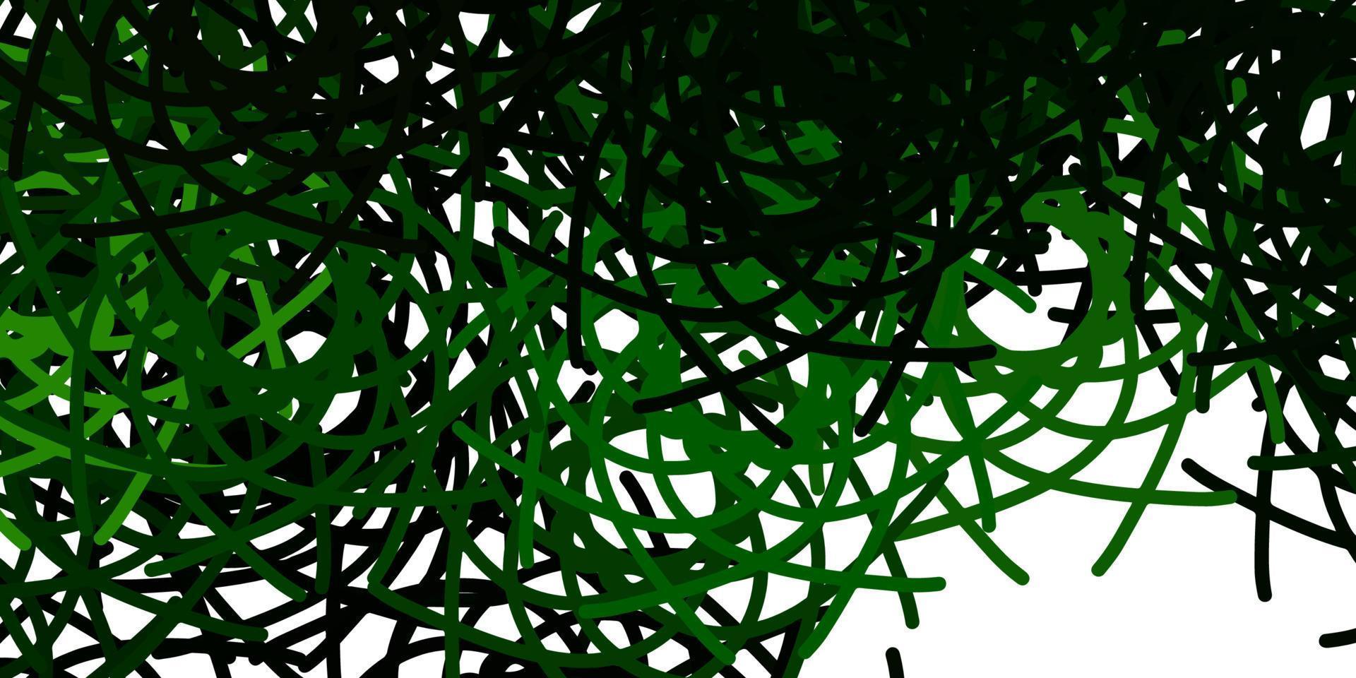 Light Green vector texture with memphis shapes.