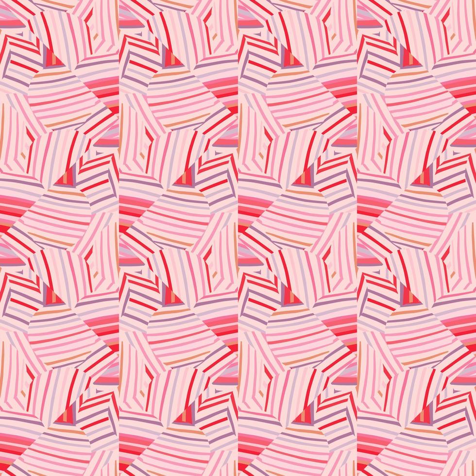 Geometric lines wallpaper. Abstract ethnic tile. Tribal mosaic seamless pattern. vector