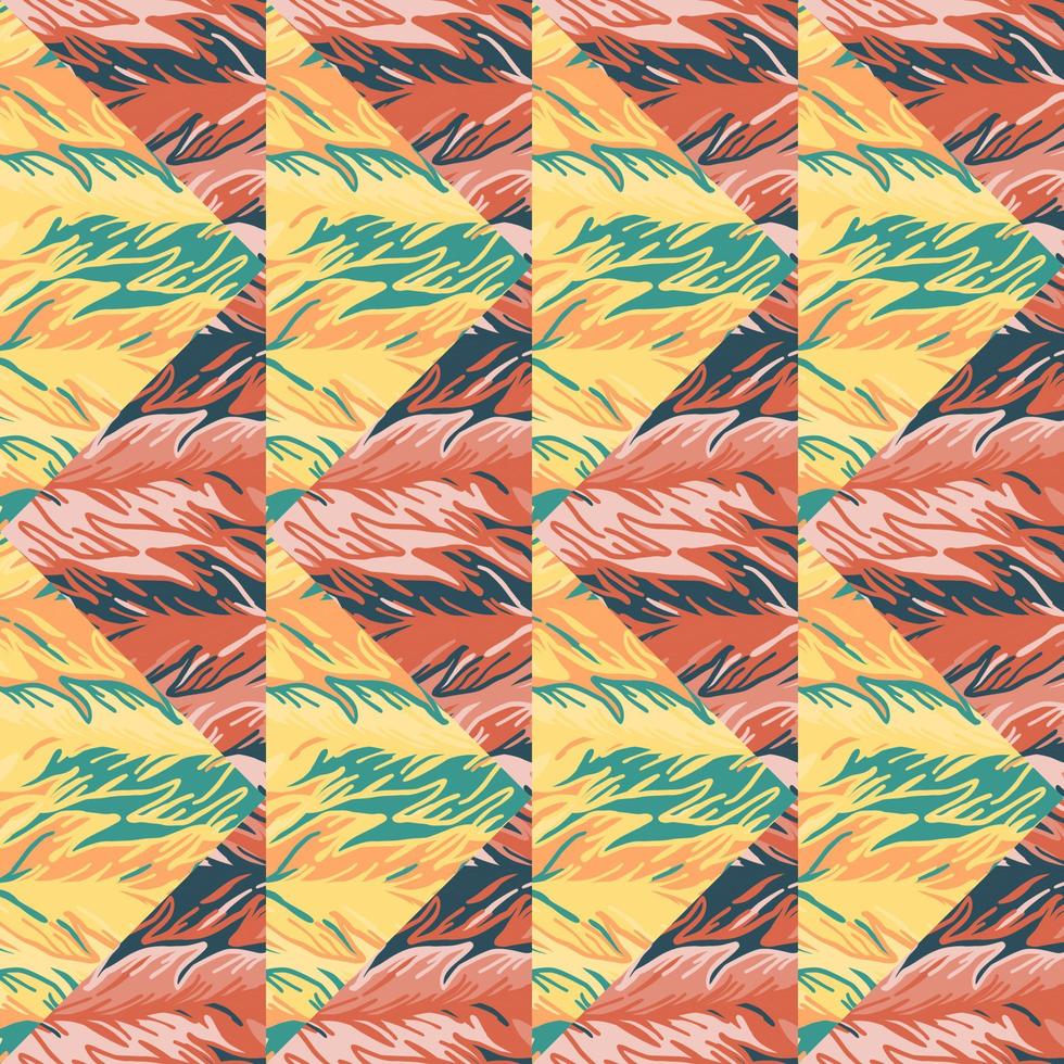 patrón sin costuras de mosaico tribal abstracto. azulejo étnico geométrico creativo. vector