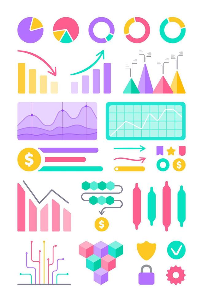 Gráficos de plantilla de vector de diseño de sitio web e infografías de diagramas.