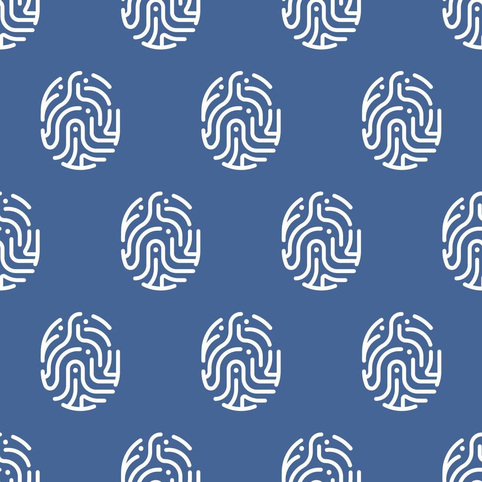 Vector illustration of a fingerprint pattern. Security Society.