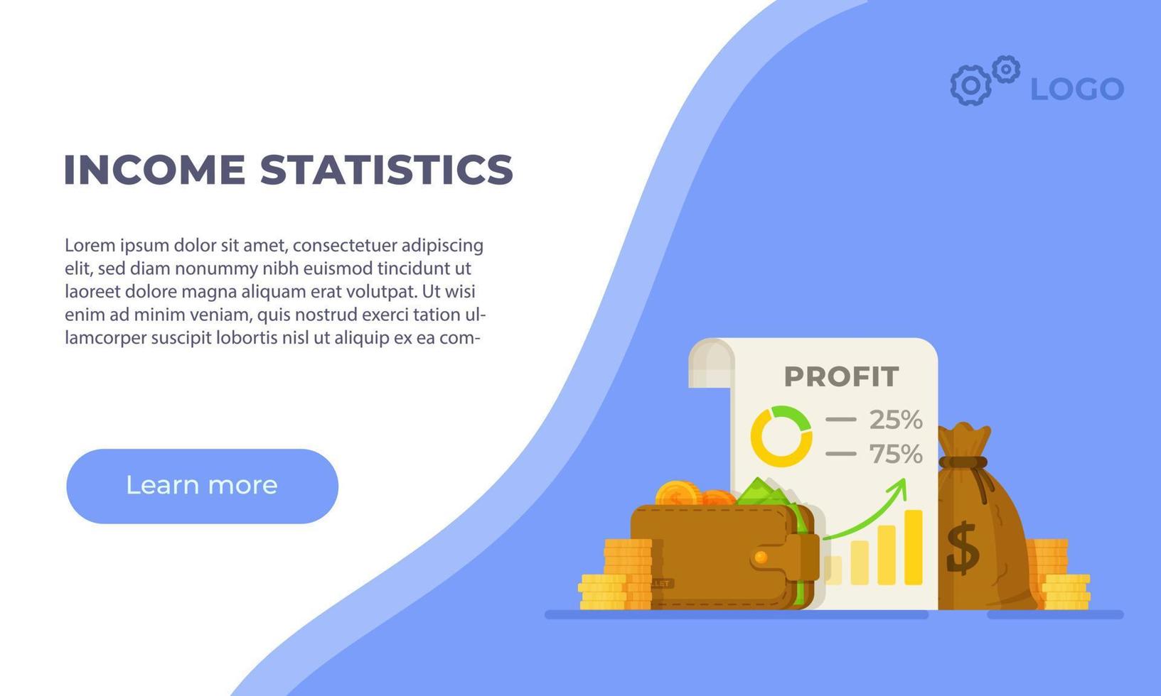 Business profit growth margin income. Cost selling icon. vector