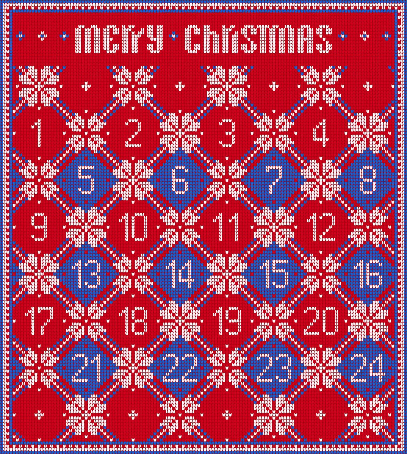 Knitted Advent Calendar 12699193 Vector Art At Vecteezy knitted-advent-calendar-12699193-vector-art-at-vecteezy