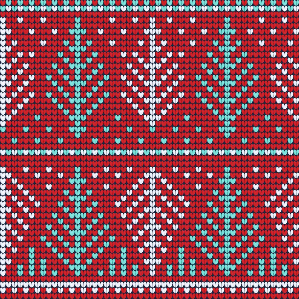Christmas ugly sweater red seamless pattern vector