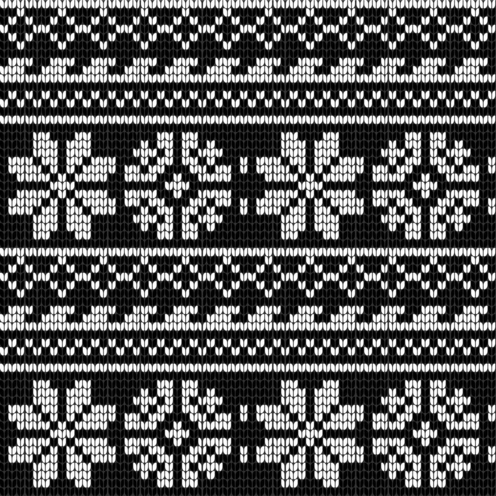 Norwegian star knitting pattern vector