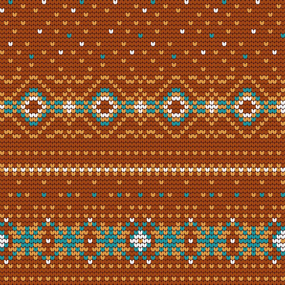 Traditional knitting pattern for Ugly Sweater vector