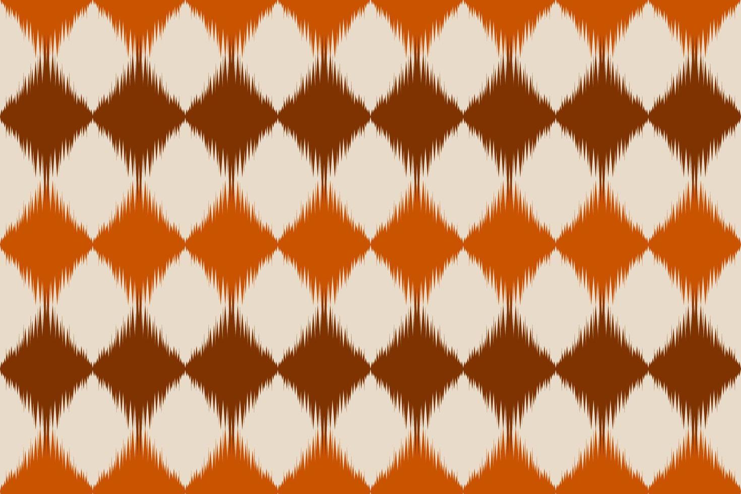 Fabric ikat pattern art. Geometric ethnic seamless pattern traditional. American, Mexican style. vector