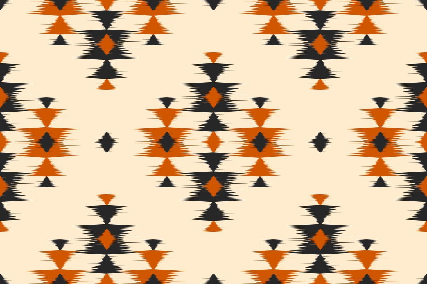 Ikat seamless pattern in tribal. Fabric ethnic pattern art. American, Mexican style. vector
