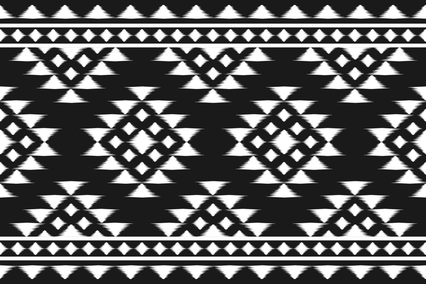 Geometric ethnic ikat seamless pattern in tribal. Carpet ethnic ikat pattern art. Mexican style. vector