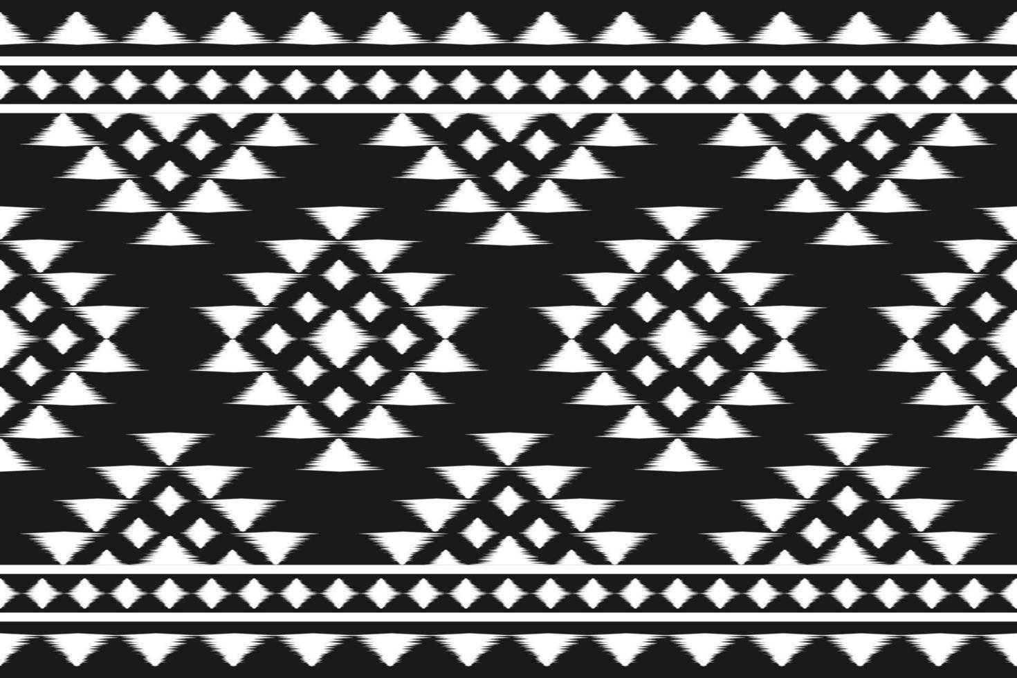 patrón geométrico étnico ikat sin costuras en tribal. alfombra étnica patrón ikat art. estilo mexicano vector