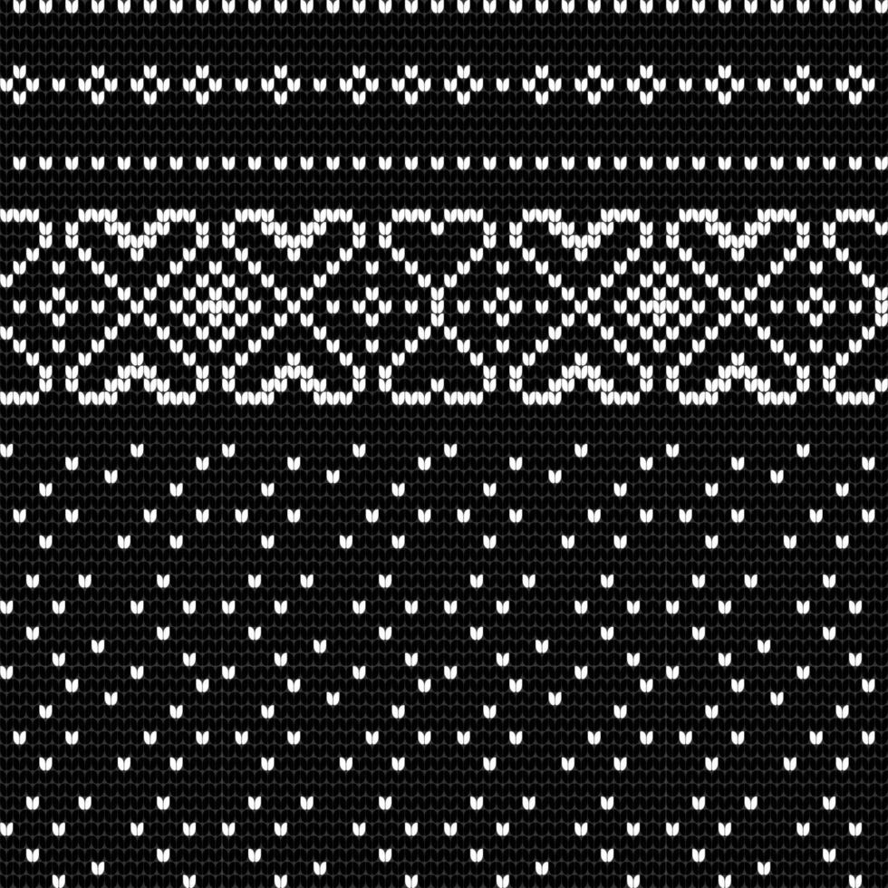 Traditional knitting pattern for Ugly Sweater vector