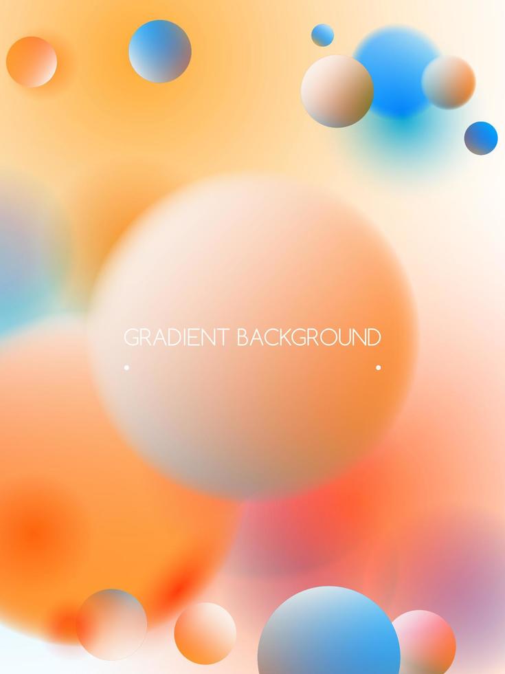 Trendy vibrant colors and gradient background vector