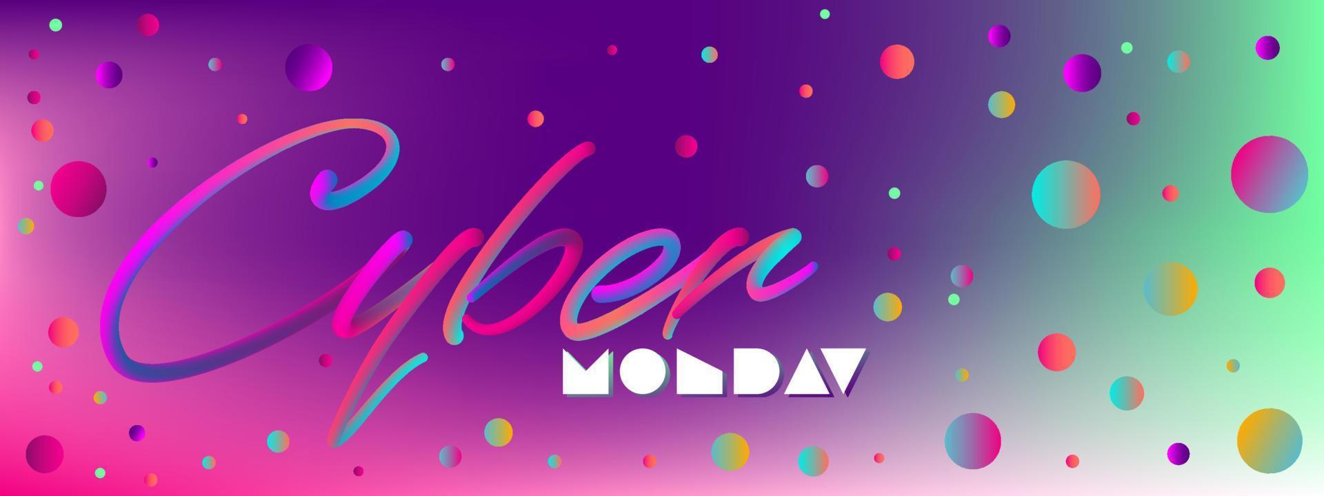 Web banner for cyber monday or any discount vector