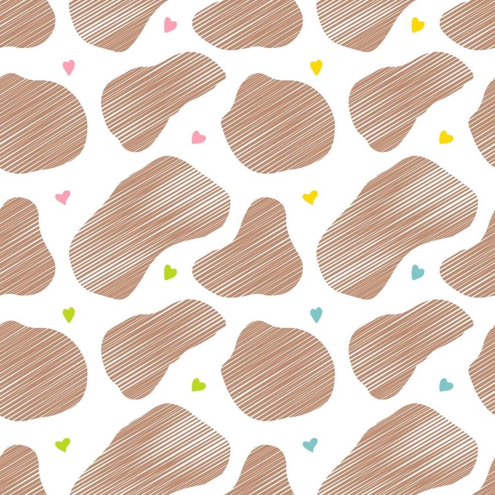 Cow spots and hearts vector