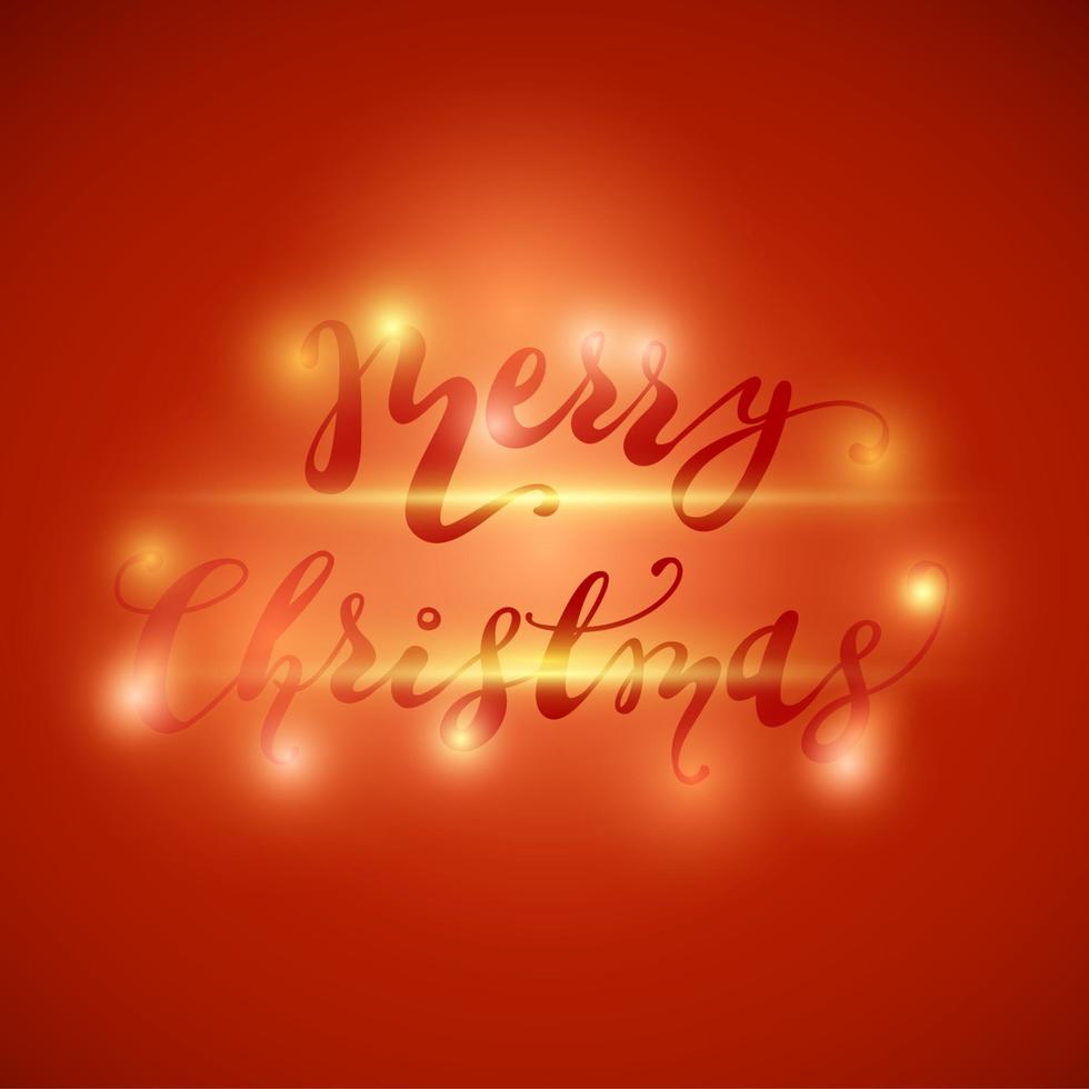 Merry Christmas Red inspiration vector