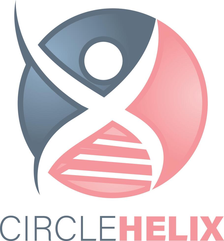 Human DNA and genetic logo design. vector