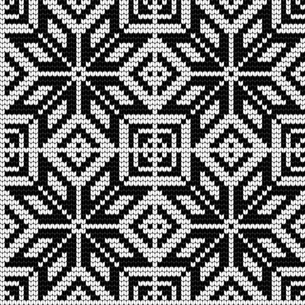 Traditional knitting pattern for Ugly Sweater vector