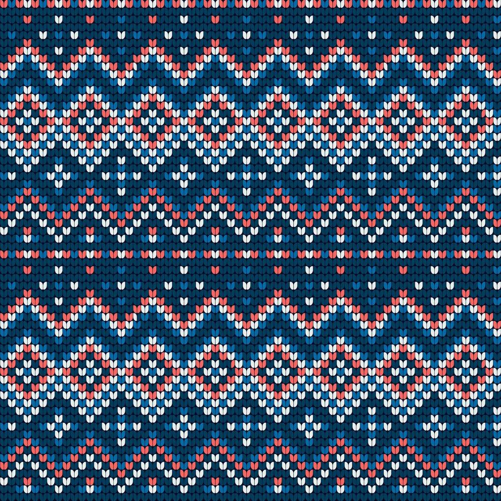 Traditional knitting pattern for Ugly Sweater vector